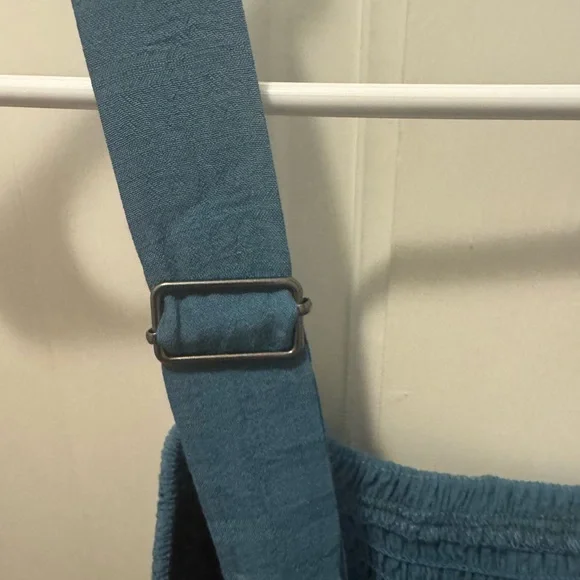 BNWT Blue Hem & Thread Smocked Jumpsuit w/ Adjustable Straps - See Photos. - Picture 7 of 7